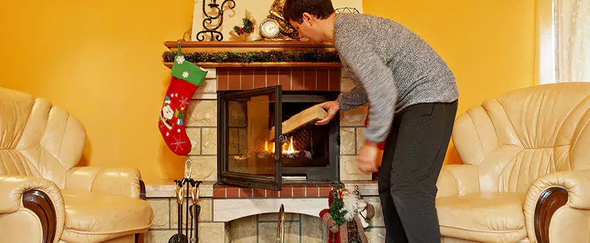 Rusted Metal Fireplace Restoration in Owatonna, Minnesota